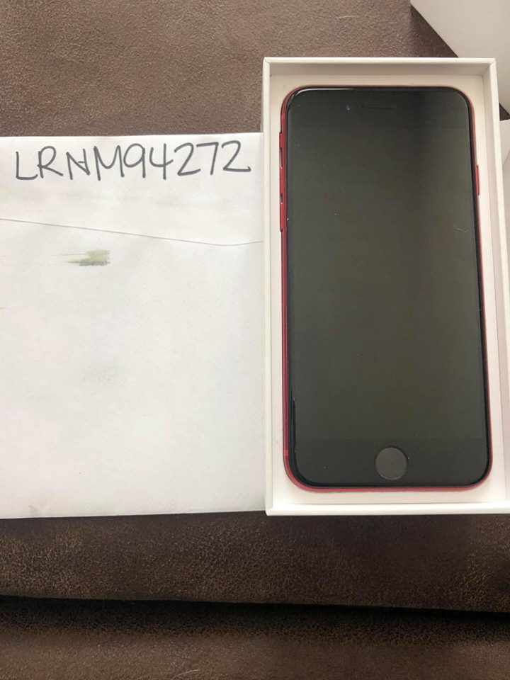 Mint Condition red iPhone 8 - box and charging